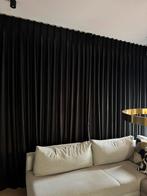 Zwarte gordijnen, goud gevoerd 290 hoog, Huis en Inrichting, Stoffering | Gordijnen en Lamellen, Ophalen, Zo goed als nieuw, 200 cm of meer