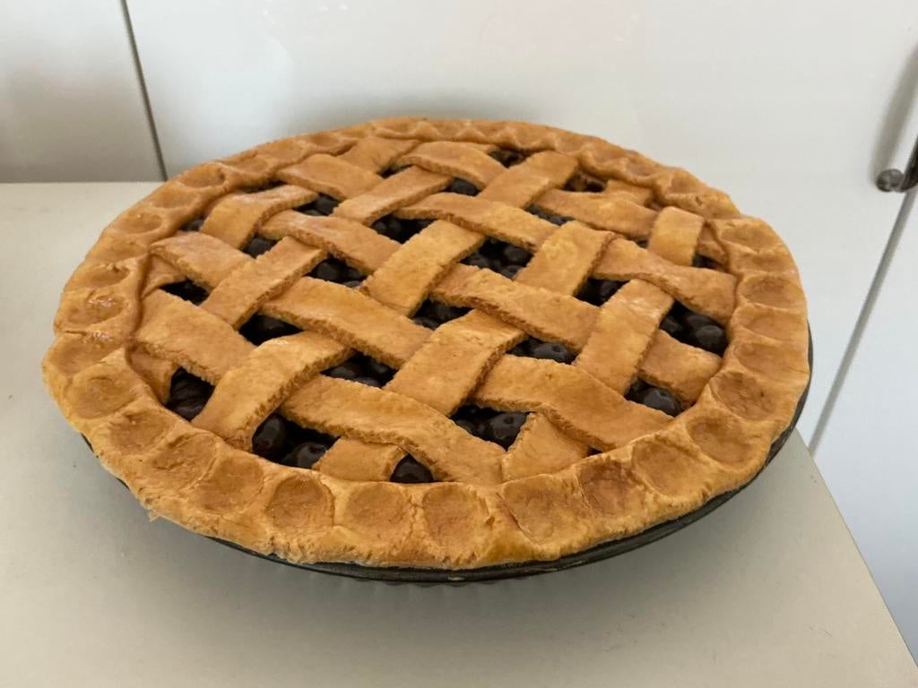 Mooie sier bessen vlaai., Ophalen, Nieuw