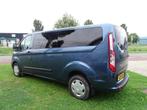 Ford Transit Custom 320 2.0 TDCI L2H1 Trend 9-persoons Autom, Auto's, Ford, Gebruikt, Euro 6, Blauw, Bedrijf