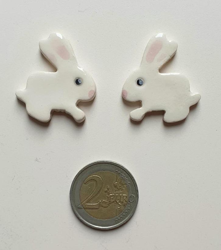 Mozaïek steentjes handgemaakte keramiek konijntjes, W1B, Hobby en Vrije tijd, Knutselen, Nieuw, Materiaal, Ophalen of Verzenden