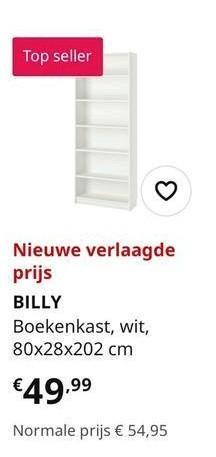 Ikea Billy boekenkast wit - afbeelding 1