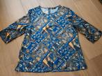 Blauw/goudkleurige top, Atelier, maat L, Kleding | Dames, Tops, Atelier, Blauw, Maat 42/44 (L), Nieuw