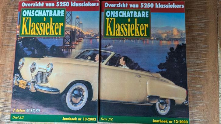 Onschatbare Klassiekers 2-delig Jaarboek 2003, Boeken, Auto's | Boeken, Gelezen, Algemeen, Ophalen of Verzenden