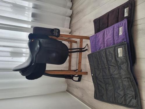 Euroriding diamant dressuurzadel, m/w, 17", kaal of all in, Dieren en Toebehoren, Paarden en Pony's | Zadels, Gebruikt, Dressuur