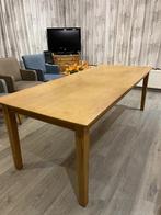 Massief eiken tafel 220x90, Huis en Inrichting, Tafels | Eettafels, Ophalen, Gebruikt, Eikenhout, 200 cm of meer