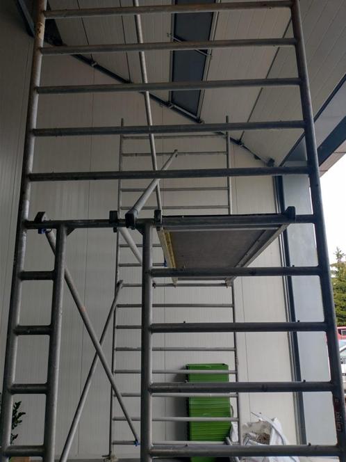 steiger huren, Doe-het-zelf en Verbouw, Steigers, Gebruikt, Rolsteiger of Kamersteiger, 5 meter of hoger, Ophalen