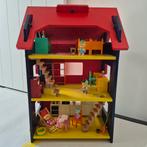Houten poppenhuis met vintage ikea meubels, Kinderen en Baby's, Speelgoed | Poppenhuizen, Ophalen, Zo goed als nieuw