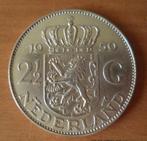 1959 Nederland zilveren Rijksdaalder Vis, Postzegels en Munten, Koningin Juliana, Zilver, Ophalen of Verzenden, Losse munt