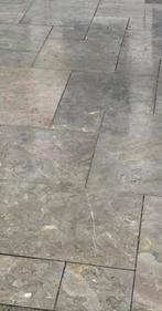 95 m2 Chinees hardsteen terrastegels, Romaans-/wildverband, Tuin en Terras, Ophalen, Gebruikt, Natuursteen, Terrastegels