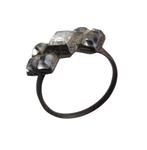 Bodemvondst Renaissance ring met bergkristallen, Antiek en Kunst, Verzenden, Brons