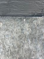 Gebruikte noorse leisteen div lengte ongv 20 breed zwart, Ophalen, Overige materialen, Gebruikt, 10 m² of meer