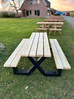Tuintafel met metalen frame, Ophalen of Verzenden, Nieuw, Vierkant, Staal