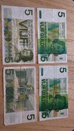 4x 5 Gulden Biljetten - Verschillende Types, Ophalen of Verzenden