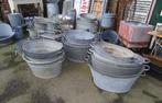 zinken kuipen teilen kuipjes gieters vuilnisemmer, Antiek en Kunst, Ophalen