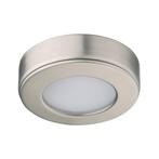 Meubel opbouwspot RVS look rond LED 2.9w 12v DC warm wit, Metaal of Aluminium, Ophalen of Verzenden, Led, Plafondspot of Wandspot
