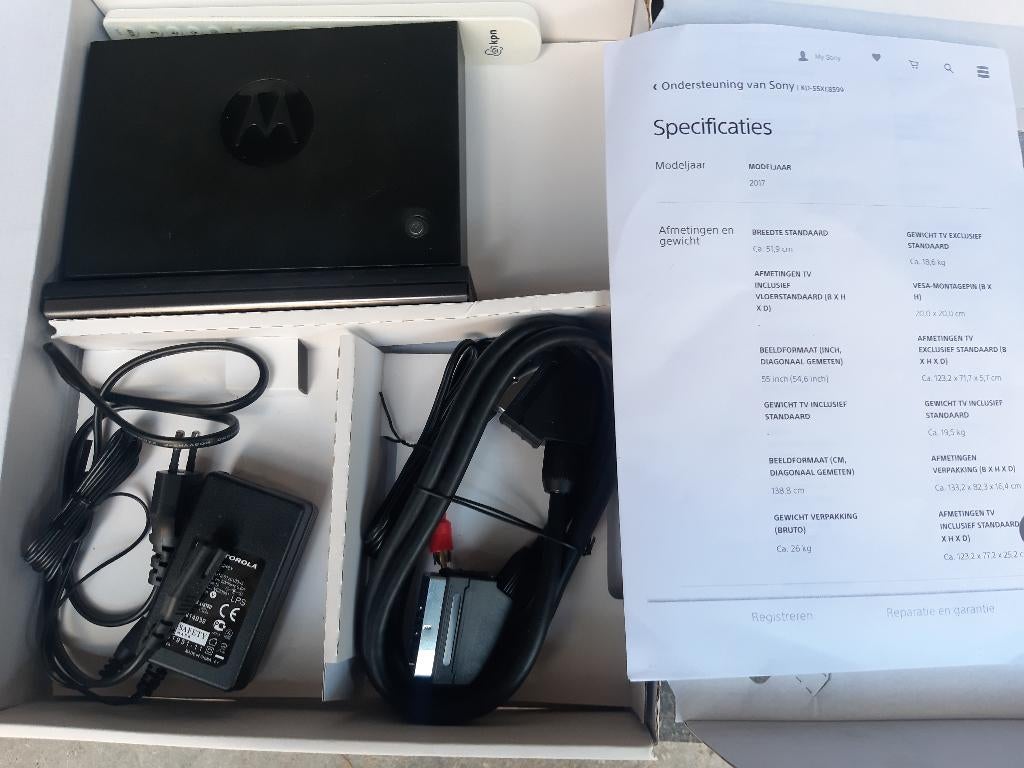 Motorola TS Module 8 GB en Motorola VIQ1853, KPN, Ophalen, Zo goed als nieuw, Decoder