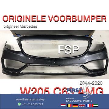 C63 S AMG BUMPER ZWART Mercedes C Klasse BUMPER 2014-2020 W2 beschikbaar voor biedingen