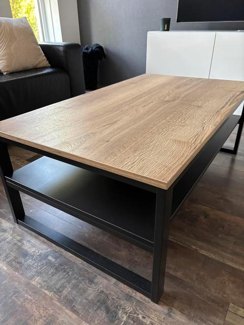 Moderne salontafel met opbergruimte, Huis en Inrichting, Tafels | Salontafels, Zo goed als nieuw, Minder dan 50 cm, 50 tot 100 cm