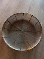 Gouden Schaal / Fruitmand, Overige materialen, Schaal, Rond, Ophalen of Verzenden