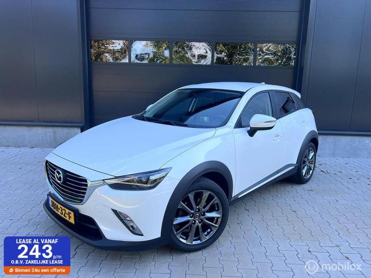 Mazda CX-3 2.0 SkyActiv-G 120 TS+ Leder I Afn Trekhaak I, Auto's, Mazda, Bedrijf, Te koop, CX-3, ABS, Airbags, Airconditioning