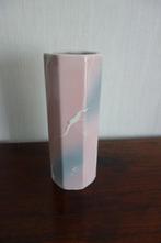 Vaas bloemen marmerlook, Overige kleuren, Ophalen of Verzenden, Minder dan 50 cm, Glas