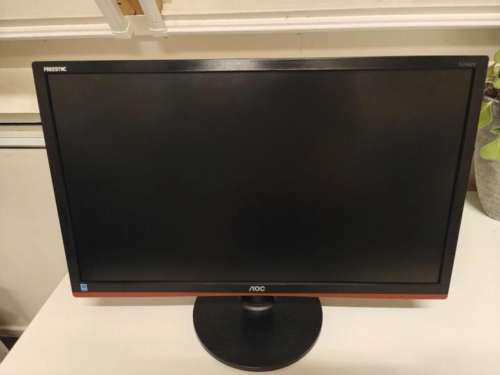 AOC G2460VQ6 Zwart | Monitor, Computers en Software, Monitoren, Zo goed als nieuw, 61 t/m 100 Hz, DisplayPort, HDMI, VGA, Gaming