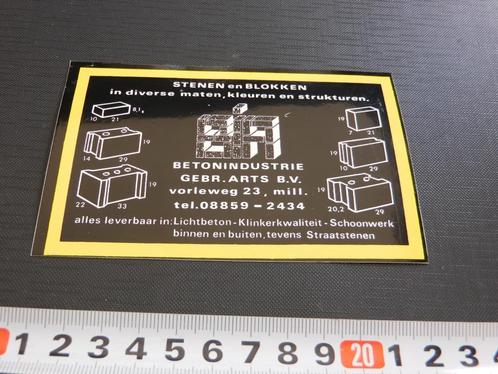 sticker Mill Gebr. Arts bv  Betonindustrie vorleweg 23, Verzamelen, Stickers, Zo goed als nieuw, Bedrijf of Vereniging, Ophalen