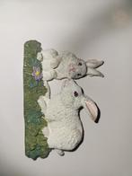 Magneet konijnen zgan, Verzamelen, Beelden en Beeldjes, Ophalen, Zo goed als nieuw, Dier