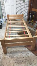 houten bed 80x190, Huis en Inrichting, Ophalen, Gebruikt, Eenpersoons, Bruin