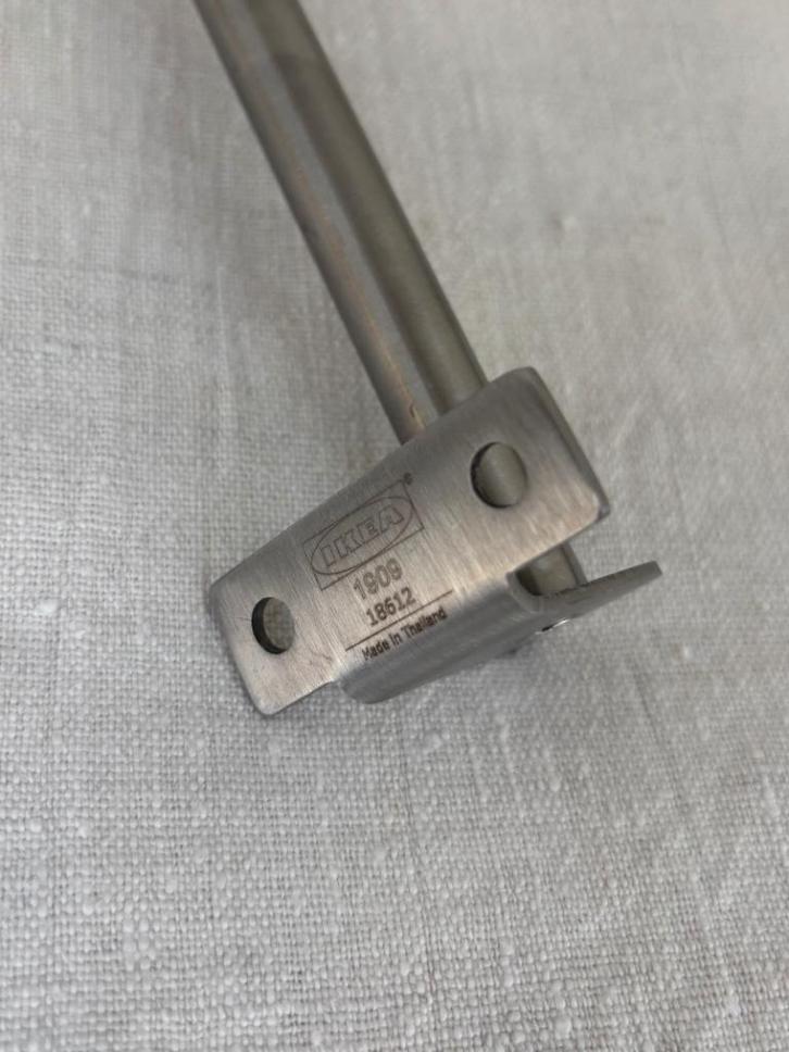 IKEA GRUNDTAL RVS stange 40 cm + haken (set), Huis en Inrichting, Keuken | Keukenbenodigdheden, Nieuw, Ophalen of Verzenden