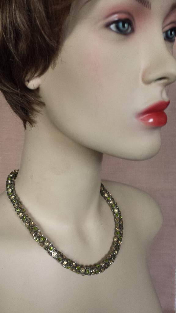 Zilverkleurige Ketting ~ Merk BEHAVE ~ Handgemaakt, Sieraden, Tassen en Uiterlijk, Kettingen, Overige materialen, Gebruikt, Ophalen of Verzenden