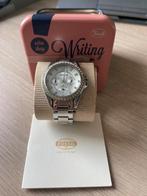 Fossil dameshorloge zilver met steentjes, Staal, Fossil, Polshorloge, Ophalen of Verzenden