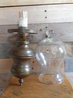 Messing wandlamp, Ophalen of Verzenden, Glas