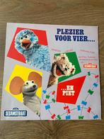 Vinyl lp sesamstraat Plezier voor vier, Cd's en Dvd's, Ophalen of Verzenden, Gebruikt, Verhaal of Sprookje
