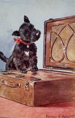 UK hond schotse terrier Scottish Terrier  grammofoon VATER, Verzenden, 1920 tot 1940, Ongelopen, Overige thema's