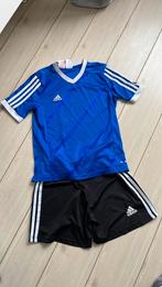 152 158 voetbal broek adidas shirt korte mouw blauw zwart, Adidas, Gebruikt, Jongen of Meisje, Sport- of Zwemkleding