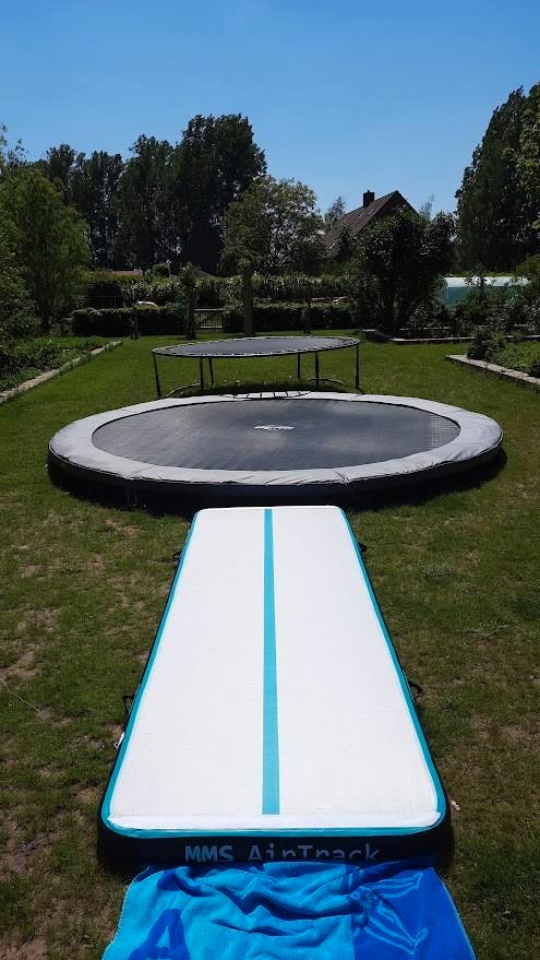 air track mat, Sport en Fitness, Turnen, Zo goed als nieuw, Materiaal, Groter dan maat 42, Wit, Ophalen