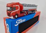 Tekno Scania met tanktrailer TVT - Nieuw - 1:50, Ophalen of Verzenden, Nieuw, Bus of Vrachtwagen, Tekno