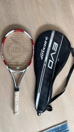 Tennisracket van Dunlop, met beschermhoes, Sport en Fitness, Tennis, Racket, Gebruikt, Dunlop, Ophalen