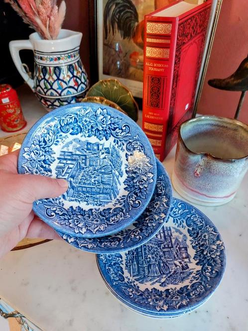 Engelse Blauwe Ironstone Schaaltjes Kommetjes, Antiek en Kunst, Antiek | Servies los, Ophalen of Verzenden
