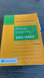 W.L. Roozendaal - Arbeidswetgeving 2021/2022, Ophalen of Verzenden, Zo goed als nieuw, W.L. Roozendaal