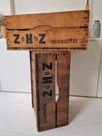 ZHZ Barendrecht 1979 houten veiling kisten opberg kist hout, Ophalen, Minder dan 50 cm, 50 tot 100 cm, Zo goed als nieuw