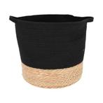 Jens Living touwmand zwart, Ophalen, Mand, Rond, Nieuw