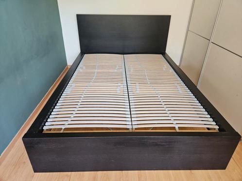 Tweepersoonsbed van 140x200, Huis en Inrichting, Slaapkamer | Bedden, Gebruikt, Tweepersoons, 140 cm, 200 cm, Hout, Ophalen