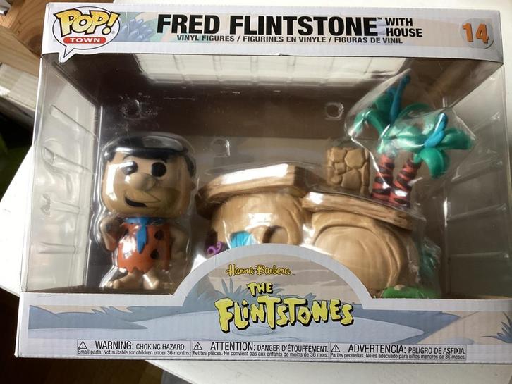 Funko Pop Fred Flintstone with house (The Flintstones), Verzamelen, Poppetjes en Figuurtjes, Zo goed als nieuw, Verzenden