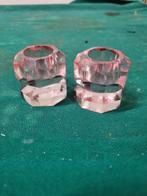 kandelaars diner kaars kristal glas, Ophalen of Verzenden, 'T Olde Gre-j, Info@toldegrej.nl, Endepoelstraat 20f Didam