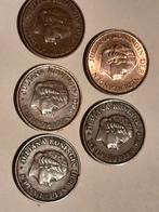 5 stuks 5 cent munten Koningin Juliana, Postzegels en Munten, Munten | Nederland, Ophalen of Verzenden, Koningin Juliana, 5 cent