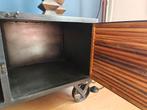 Tv meubel industrieel, staal en hout 140 cm, Huis en Inrichting, Kasten | Televisiemeubels, Ophalen, Gebruikt, 100 tot 150 cm