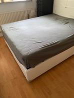 Passion boxspring 160/200, Ophalen, Wit, Tweepersoons, Zo goed als nieuw
