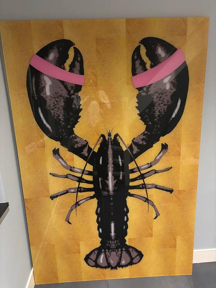 Kreeft Schilderij - 120x180cm, Huis en Inrichting, Woonaccessoires | Schilderijen, Tekeningen en Foto's, Zo goed als nieuw, Schilderij